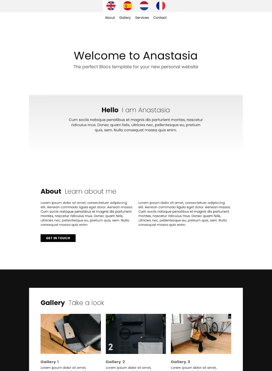 multilingual anastasia premium free template for blocs 5 website builder