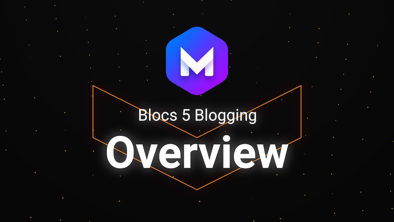 blogging in blocs 5 without cms platform
